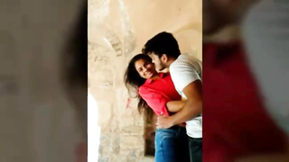 Indian desi college couple outdoor fun