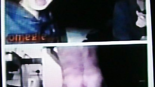 2 cute College girls happily surprised by my hot show (+ sound )