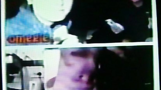 2 cute College girls happily surprised by my hot show (+ sound )