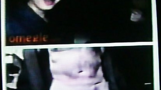 2 cute College girls happily surprised by my hot show (+ sound )