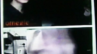 2 cute College girls happily surprised by my hot show (+ sound )