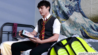 Horny Asher Day and Harley Xavier lick asses