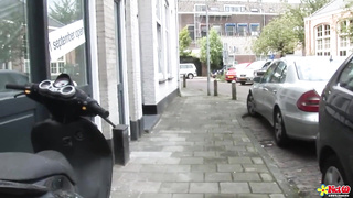 Net69 - Stranger Persuade a Ultra-Kinky Dutch Lady Frolicking with her Labia to poke him