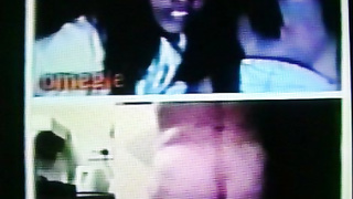 2 horny College girls, 1 Black 1 White, are hot with delight (+ sound )