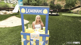 Diminutive Ash-Blonde Nubile Gives Out A Oral Job and Hard-Core Tear Up With Her Lemonade