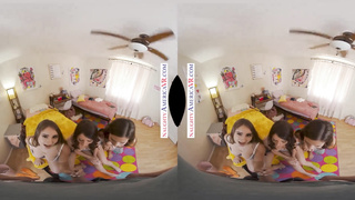 Kinky America - Supah super-cute school co-eds, Charly Summer, Kourtney Rae, and Penelope Kay, tag crew