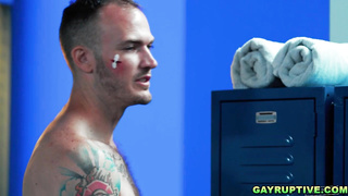 Christian and Troy bareback fucked each hole