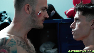 Christian and Troy bareback fucked each hole