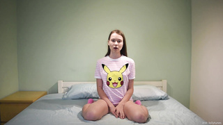 Lovely Small Russian Nymph Railing Steaming Wood