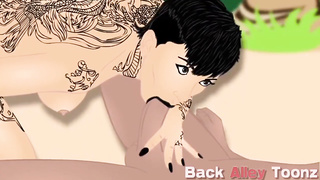 Bella's bouncy culo animation assfuck preview with a big black cock