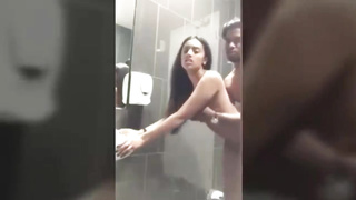 Desi Couple doggystyle bathroom sex