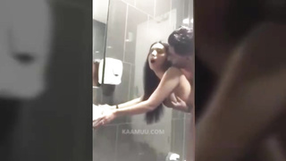 Desi Couple doggystyle bathroom sex