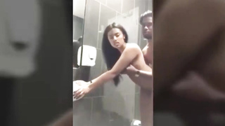 Desi Couple doggystyle bathroom sex