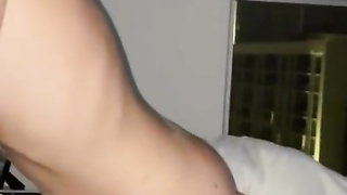 diminutive white gal gasps, rails, and sploogs on BIG BLACK COCK