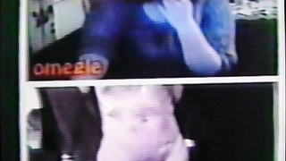 Horny College girl in blue dress delighted by my hot show (+ sound ) 2