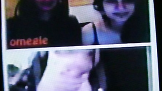 Horny College girl shoves guy aside to see my hot show better (+ sound )