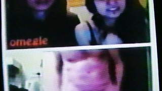 Horny College girl shoves guy aside to see my hot show better (+ sound )