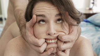 Dad finds his stepdaughter Brooke Johnson touching herself!