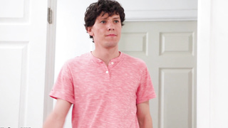 Busty teen blondie fucked in front of shocked stepdad