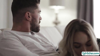 Hot Transsexual sucks straight guys cock