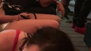 Super-Fucking-Hot stunner gets creampied on the 4th of July in front of everyone at a ginormous soiree