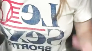 Hot amateurs flashing their big juicy natural tits