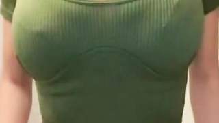 Amateur hotties flash some amazing tits