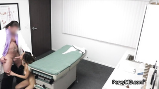 Asian patient feels better on doctors dick