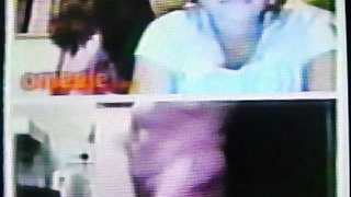 Shy College girl hides behind her hot & horny friend (+ sound )