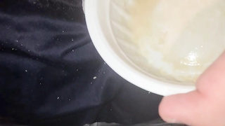 disabled man my penis pour