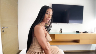 Very First Audition With Super-Sexy Latina Teenage - POINT OF VIEW Romp