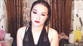 Brunette babe with make up webcam