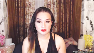 Brunette babe with make up webcam