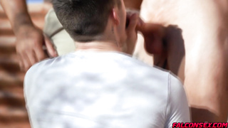 Brock, Chris and Kane go for an outdoor sex