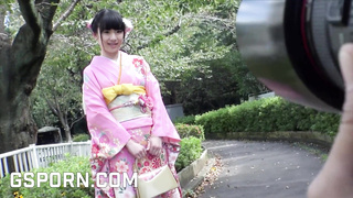 18yo chinese Yuna Himekawa clothed in kimono like blow-job and deep internal ejaculation