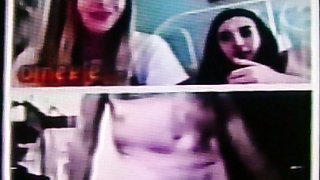 2 horny College girls delighted by my dirty hot show (+ sound ) 7