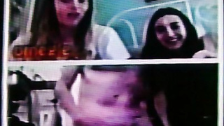 2 horny College girls delighted by my dirty hot show (+ sound ) 7