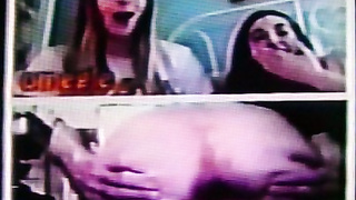 2 horny College girls delighted by my dirty hot show (+ sound ) 7