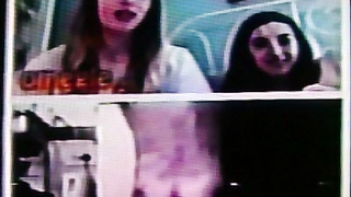 2 horny College girls delighted by my dirty hot show (+ sound ) 7