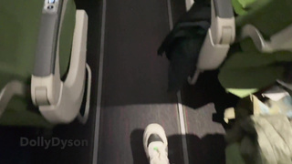Dolly Dyson on holiday - public hump on the airplane and on the beach deepthroat/ anal/ splashing