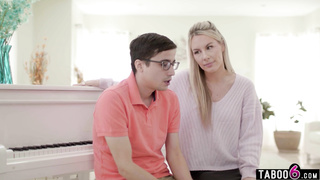 Busty MILF piano teacher gave incentive