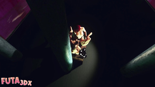 Futa3dx - Futa Monstrous Tittied Hefty Dicked Stunner Pummels Jummy Sizzling Teddy In HIs Guy Twat