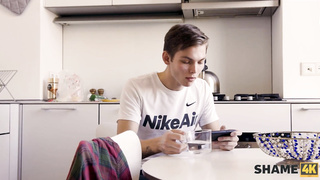 SHAME4K. Dame stops taking a bathroom in favor of intercourse with the freak