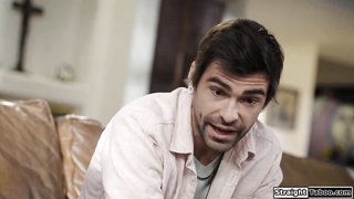 Curvy milf lets fetishist guy fuck her