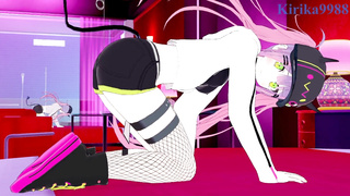 Tokoyami Towa and I have powerful fucky-fucky at a love motel. - Hololive VTuber Manga Porn