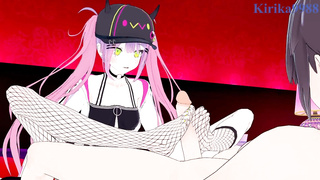 Tokoyami Towa and I have powerful fucky-fucky at a love motel. - Hololive VTuber Manga Porn