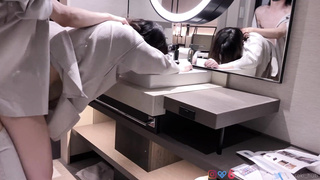 Lovemaking embarks the moment you inject a fancy motel. Married femmes's secret affair.　Hentai POINT OF VIEW Chinese JP