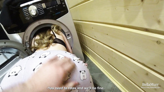 Beautiful Honey Stuck In The Washing Machine And Drilled - Anny Walker