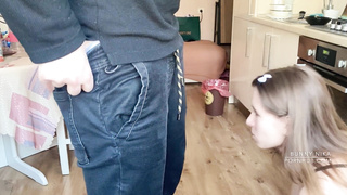 Smallish Dark Haired Bunny Nika POINT OF VIEW Jizm Gulping