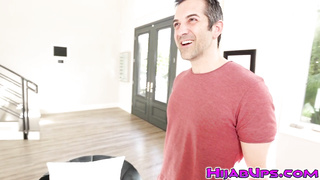 Donnie Rock offers Freya Kennedy to suck his cock